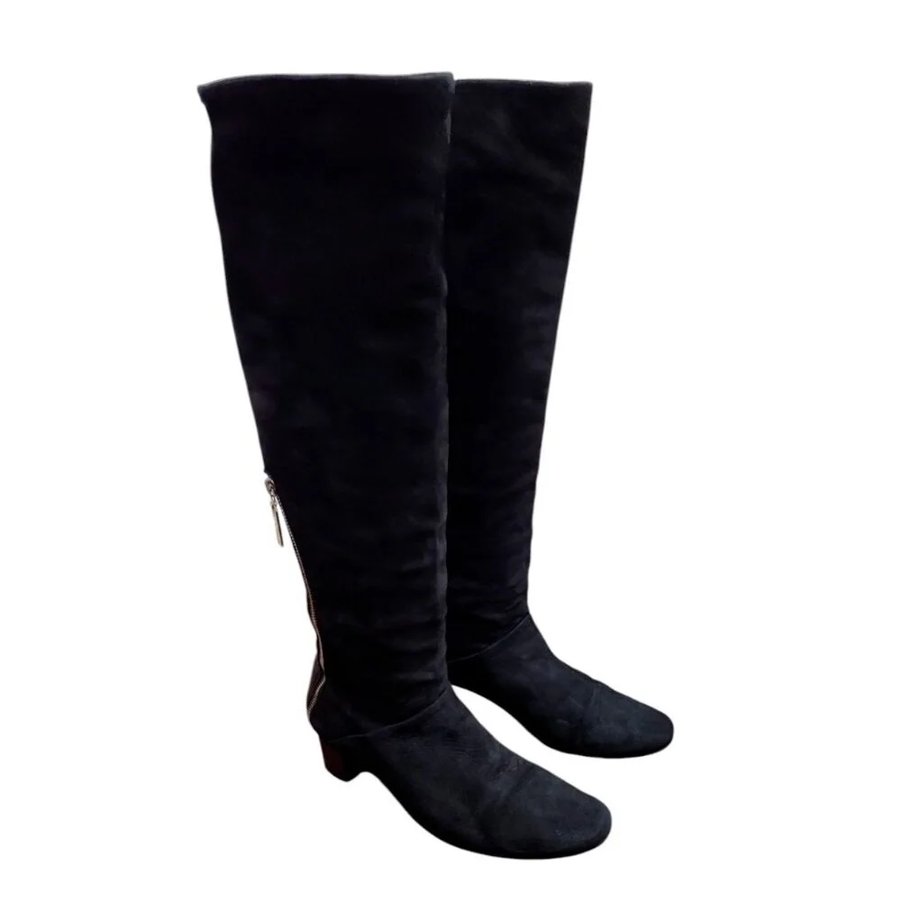 Stuart Weitzman Shrimpton - Black - Knee Boots Size 6.5 M